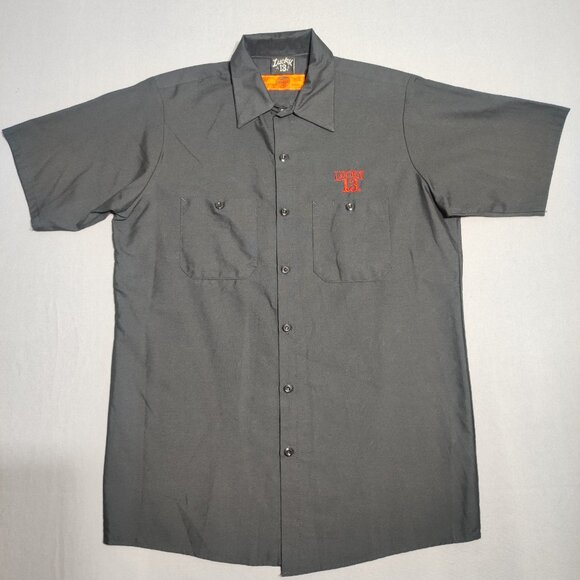 Lucky 13 shop shirt men's size M black colour short sleeve American Original - Picture 1 of 8